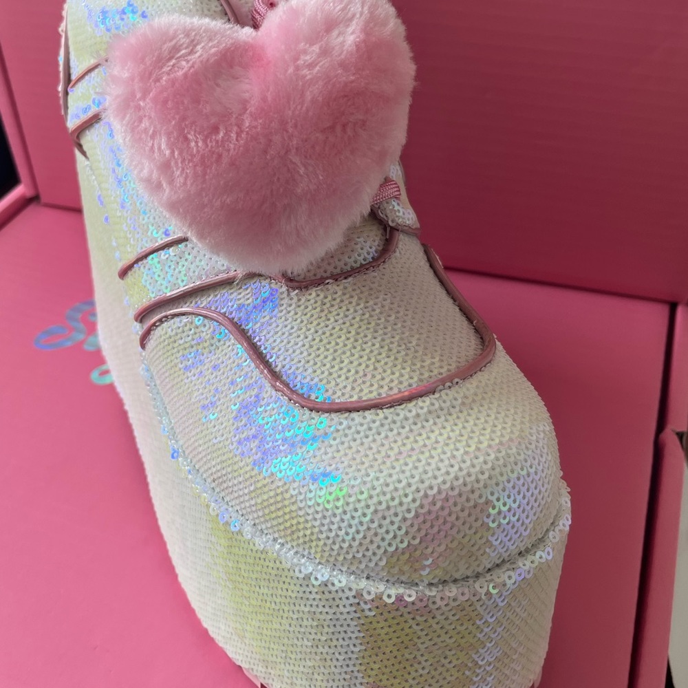 SUGAR THRILLZ  SEQUIN PLATFORM SNEAKERS BNIB